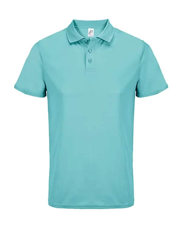 Unisex Pitcher Sports Polo Shirt - Pool Blue