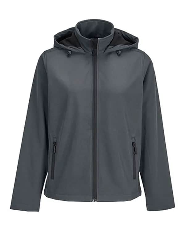 Women´s Race Softshell Hooded Jacket - Charcoal Grey (Solid)