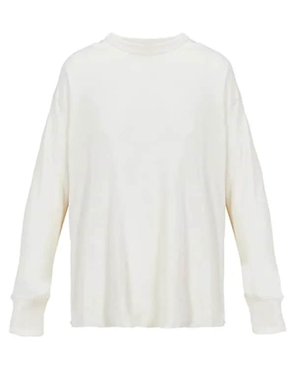 Unisex Embossed Thermal T-Shirt - Natural