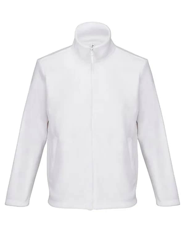 Unisex Microfleece Full-Zip Jacket Nitro - White