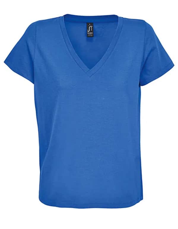 Women´s V-Neck T-Shirt Regent - Royal Blue 241