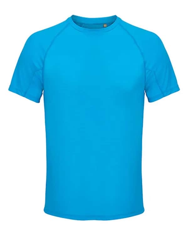 Men´s Raglan Sleeve T-Shirt Vortex - Aqua