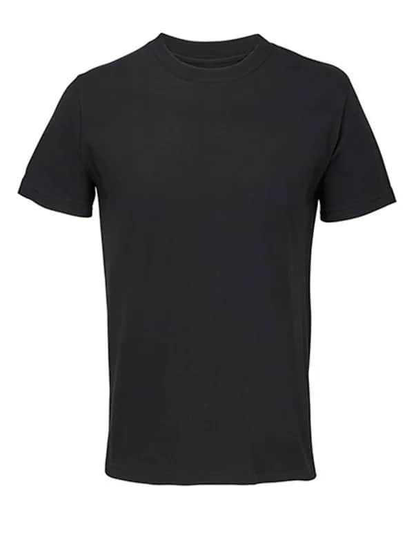 Unisex Vintage Open-End T-Shirt Cliff - Deep Black