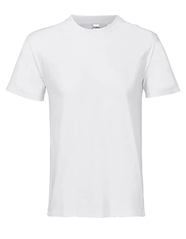 Unisex Vintage Open-End T-Shirt Cliff - White