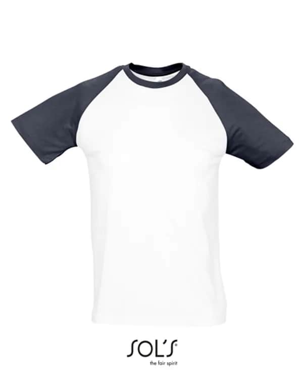 Raglan T-Shirt Funky 150 - White/Navy