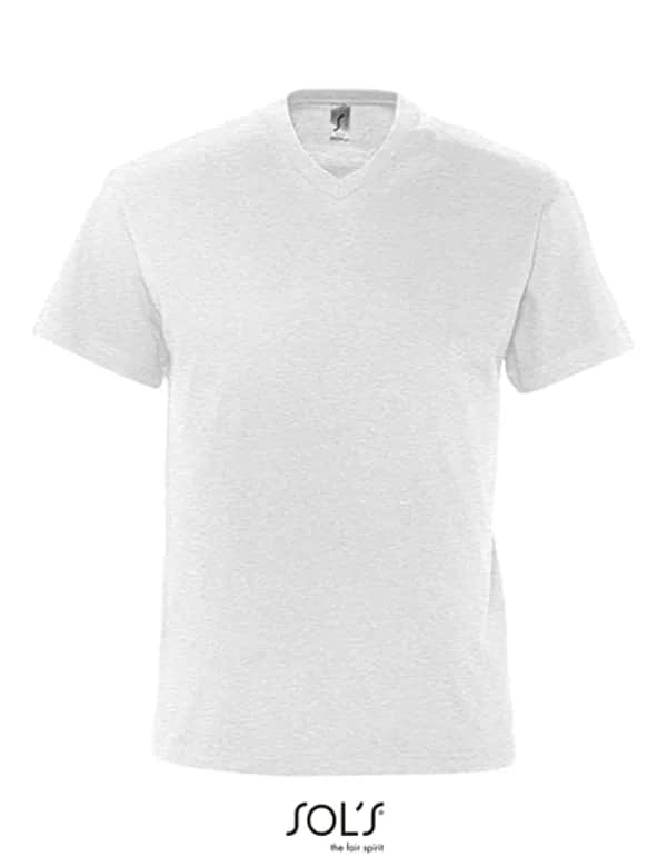 V-Neck T-Shirt Victory - Ash (Heather)