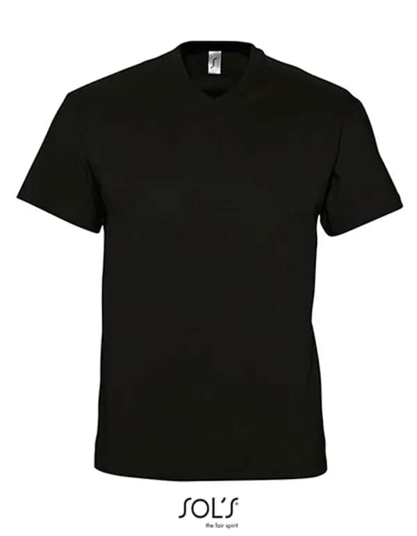 V-Neck T-Shirt Victory - Deep Black