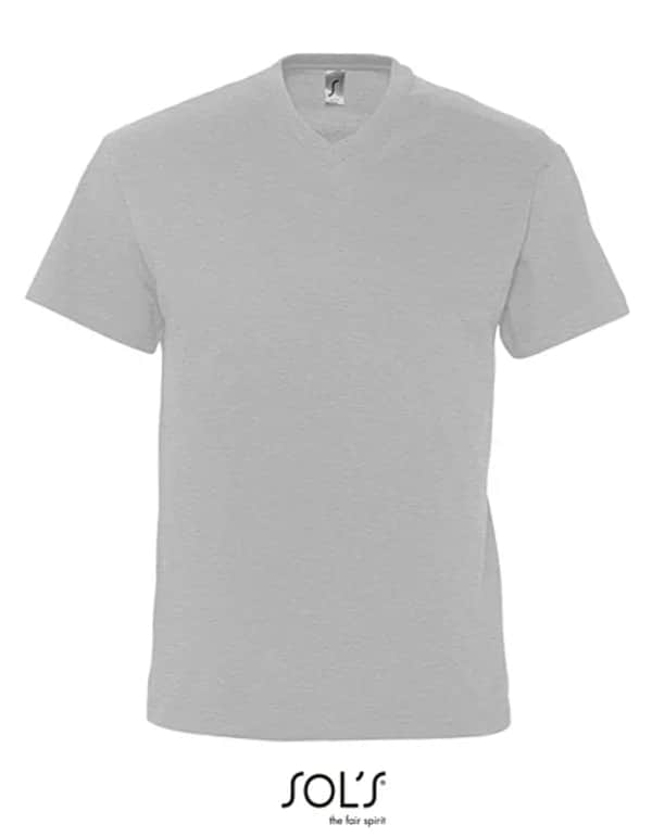 V-Neck T-Shirt Victory - Grey Melange