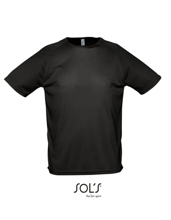 Men´s Raglan Sleeves T Sporty - Black