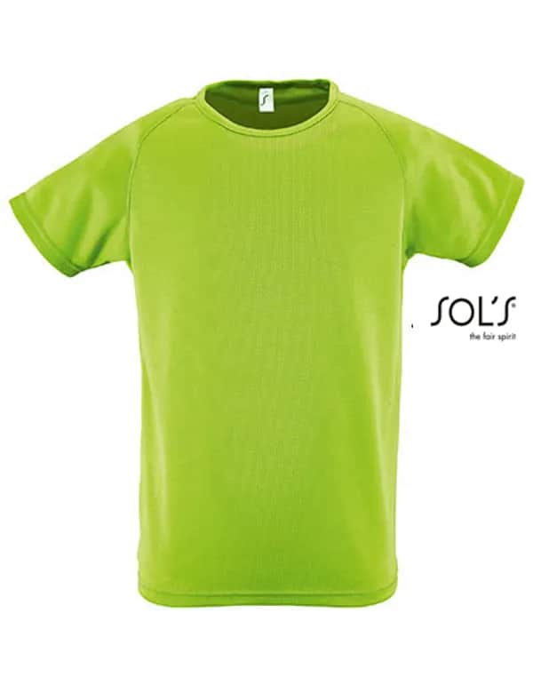 Kids´ Raglan Sleeved T-Shirt Sporty - Apple Green