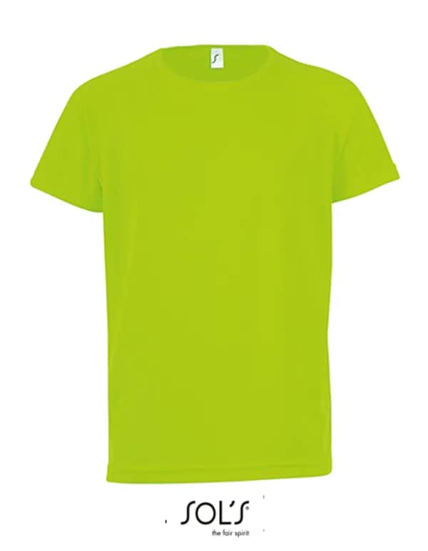 Kids´ Raglan Sleeved T-Shirt Sporty - Neon Green