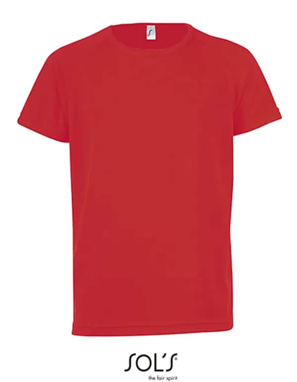 Kids´ Raglan Sleeved T-Shirt Sporty - Red