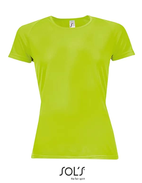 Women´s Raglan Sleeves T Sporty - Neon Green