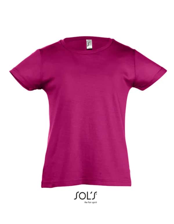 Kids´ T-Shirt Girlie Cherry - Fuchsia