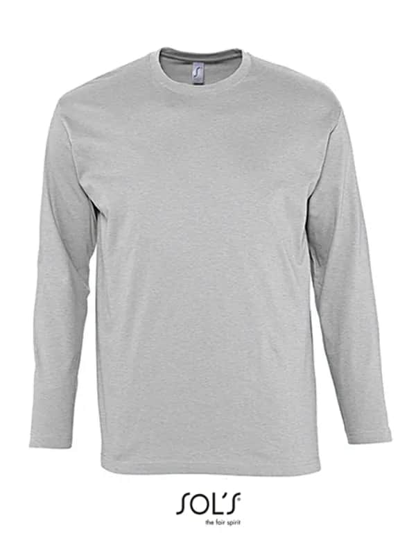 T-Shirt Monarch Long Sleeve - Grey Melange