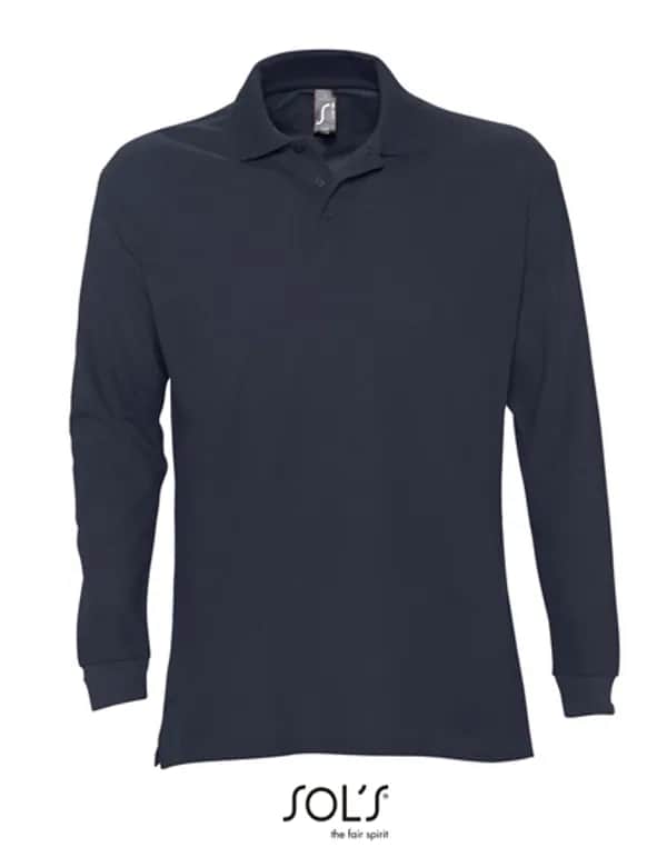 Long Sleeve Polo Star - Navy