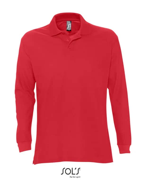 Long Sleeve Polo Star - Red