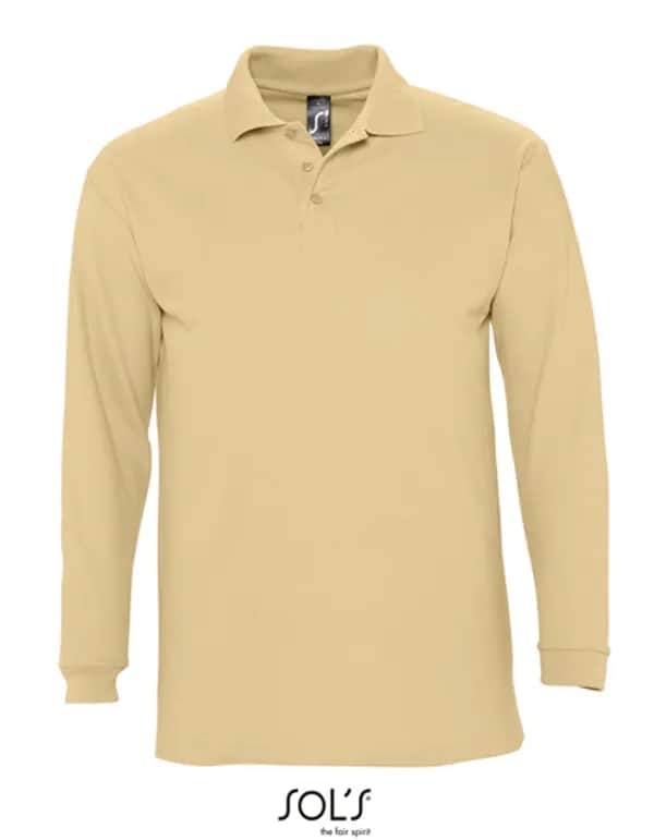 Long Sleeve Polo Winter II - Sand