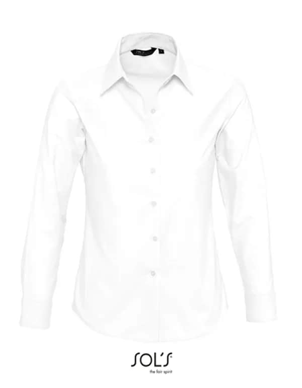 Women´s Oxford-Blouse Embassy Long Sleeve - White