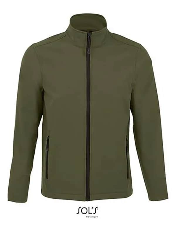 Men´s Softshell Zip Jacket Race - Army