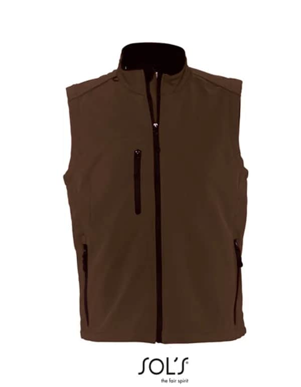 Men´s Sleeveless Softshell Rallye - Dark Chocolate