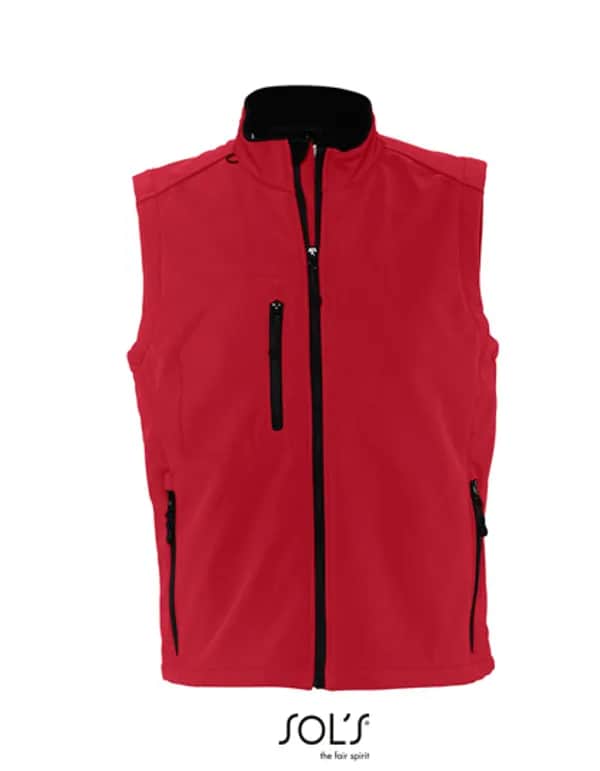 Men´s Sleeveless Softshell Rallye - Pepper Red