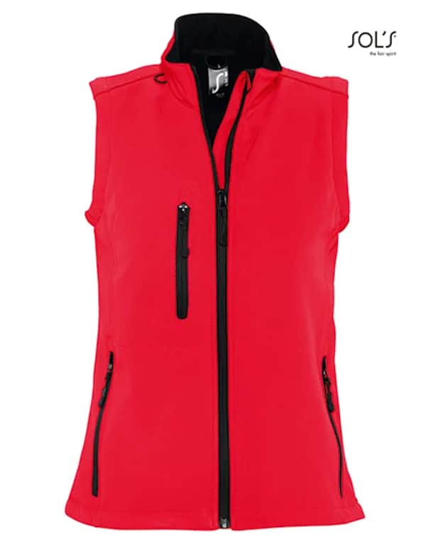Women´s Sleeveless Softshell Rallye - Red