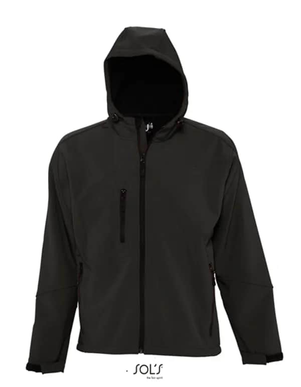 Men´s Hooded Softshell Jacket Replay - Black