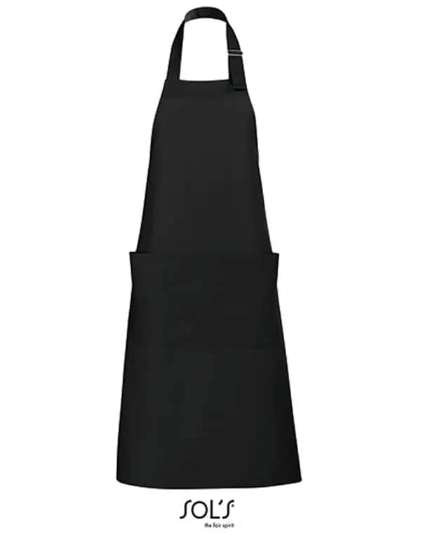 Long Apron Gala - Deep Black