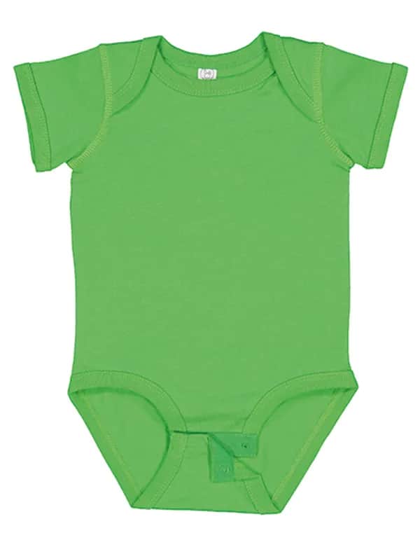 Infant Fine Jersey Short Sleeve Bodysuit - Apple
