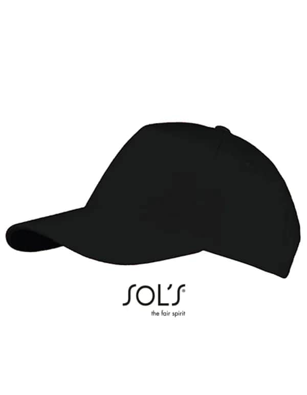 Five Panels Cap Long Beach - Black