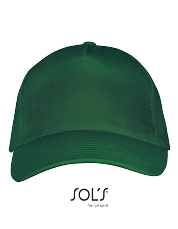 Five Panels Cap Long Beach - Bottle Green