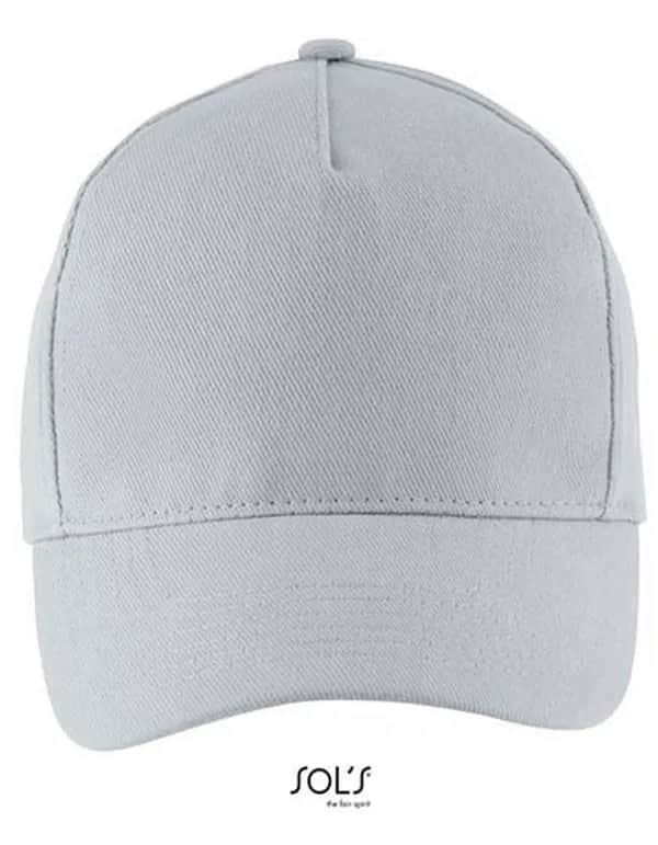 Five Panels Cap Long Beach - Pure Grey