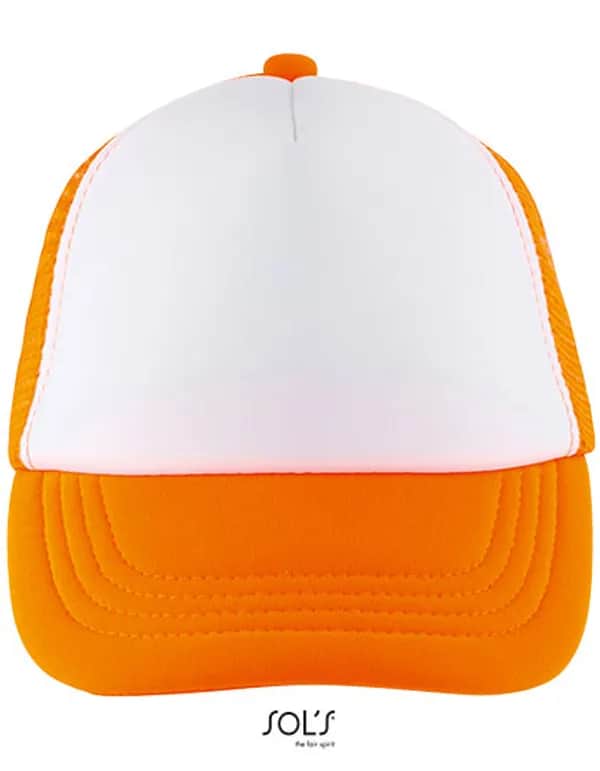 Kids´ Bubble Cap - White/Neon Orange