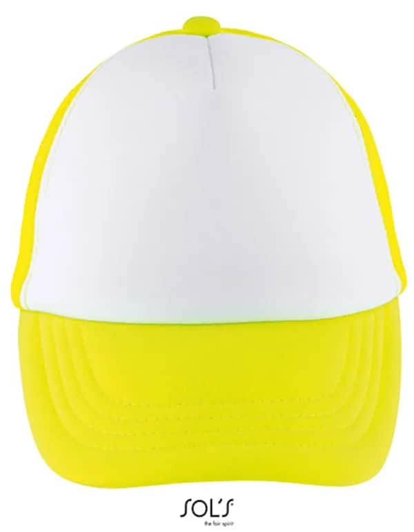 Kids´ Bubble Cap - White/Neon Yellow