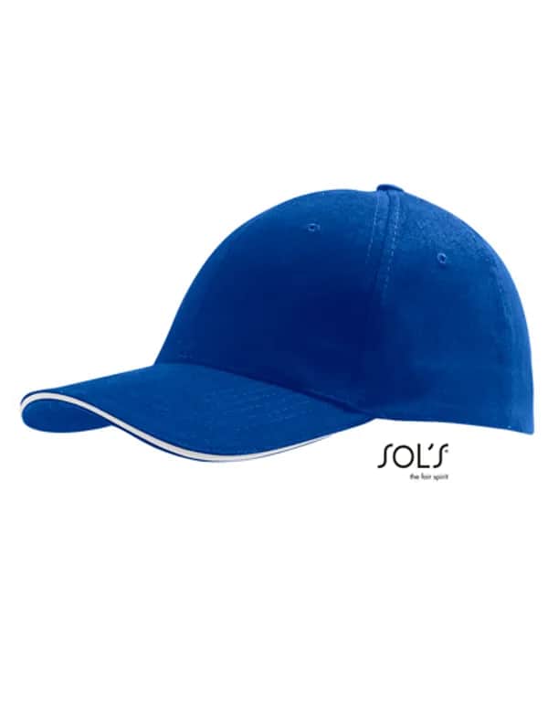 Six Panel Cap Buffalo - Royal Blue 241/White