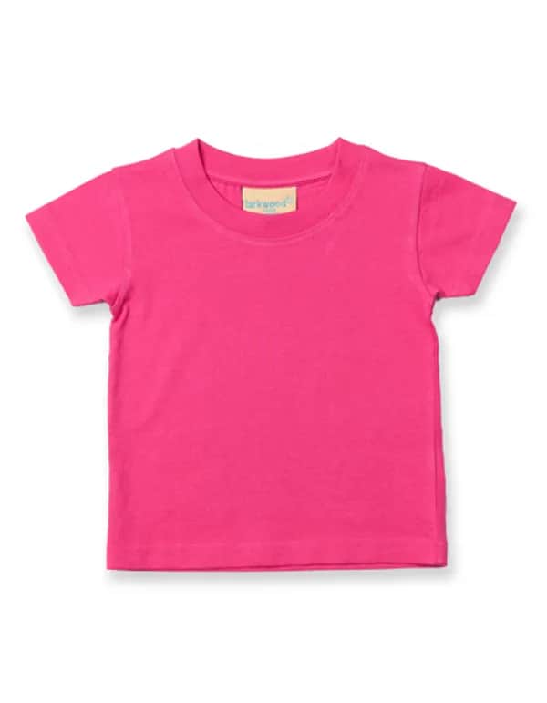 Baby-Kids Crew Neck T-Shirt - Fuchsia