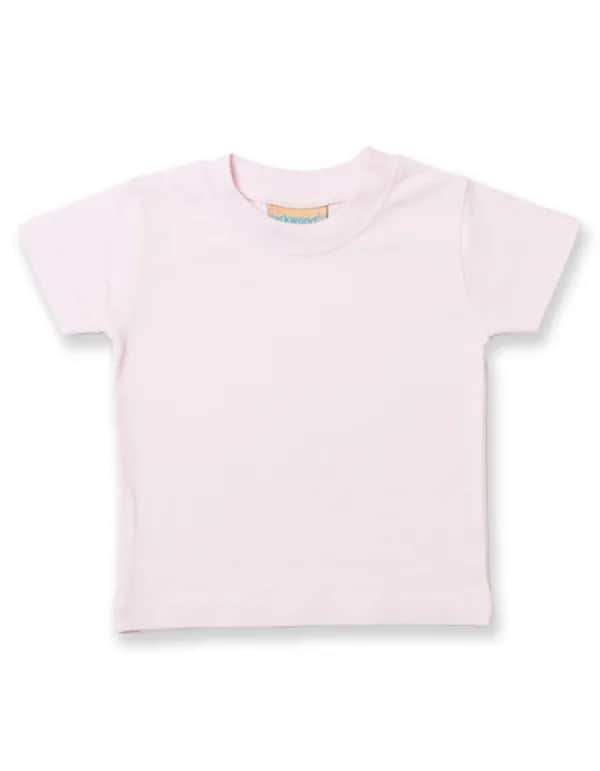 Baby-Kids Crew Neck T-Shirt - Pale Pink