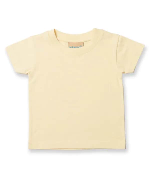 Baby-Kids Crew Neck T-Shirt - Pale Yellow