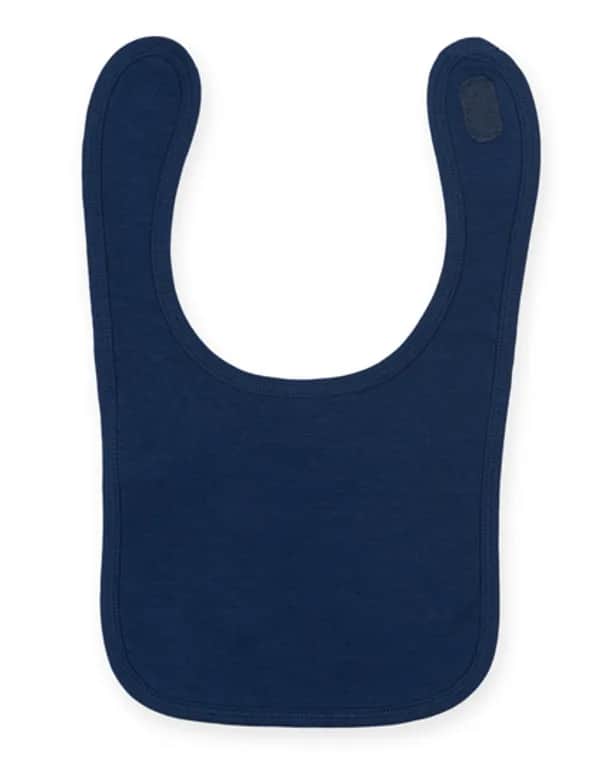 Plain And Contrast Bib - Navy