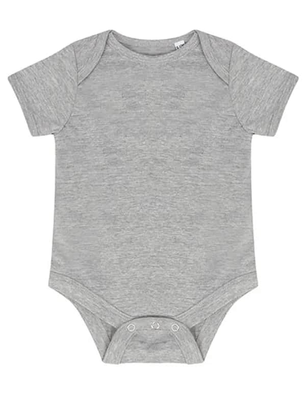 Essential Short Sleeved Bodysuit - Heather Grey
