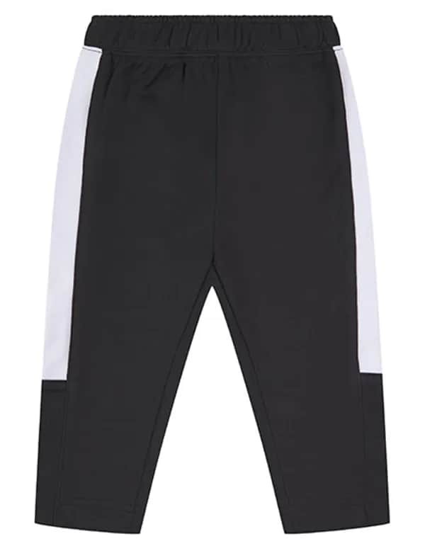 Kids Track Bottoms - Black/White