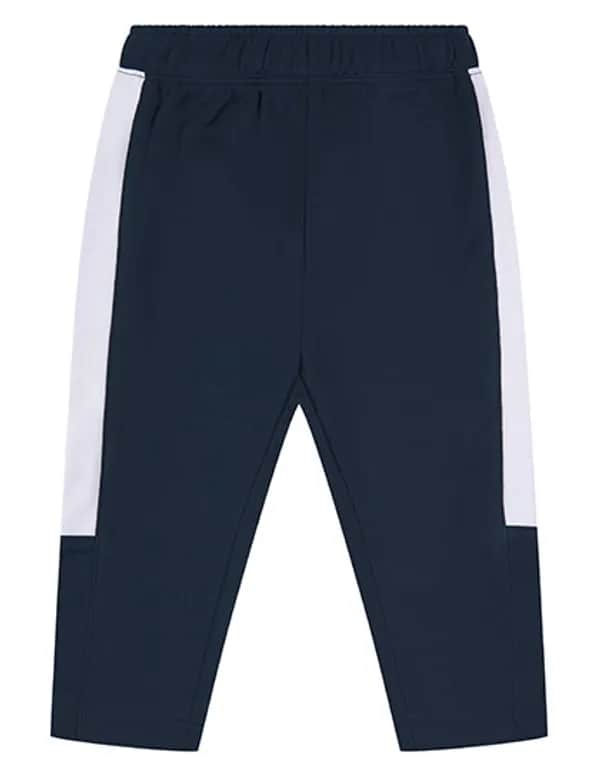 Kids Track Bottoms - Navy/White
