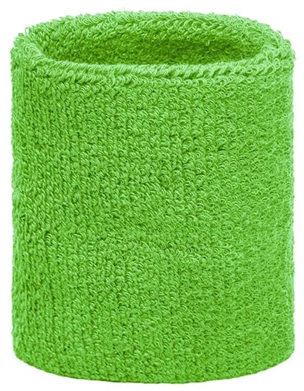 Terry Wristband - Lime Green