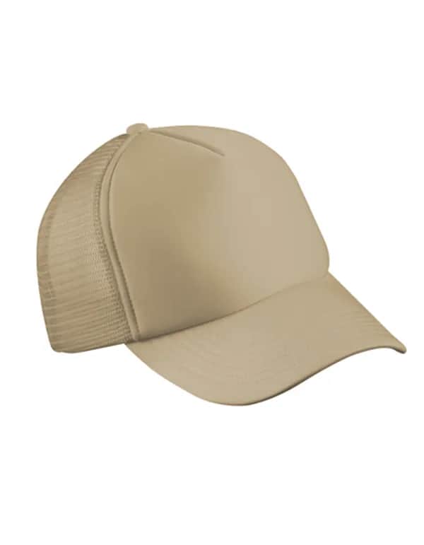 5-Panel Polyester Mesh Cap - Khaki