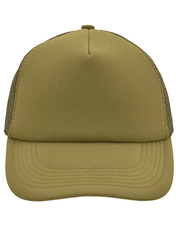 5-Panel Polyester Mesh Cap - Olive