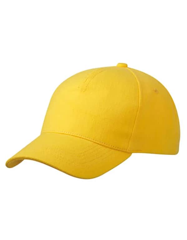 5 Panel Cap Heavy Cotton - Gold