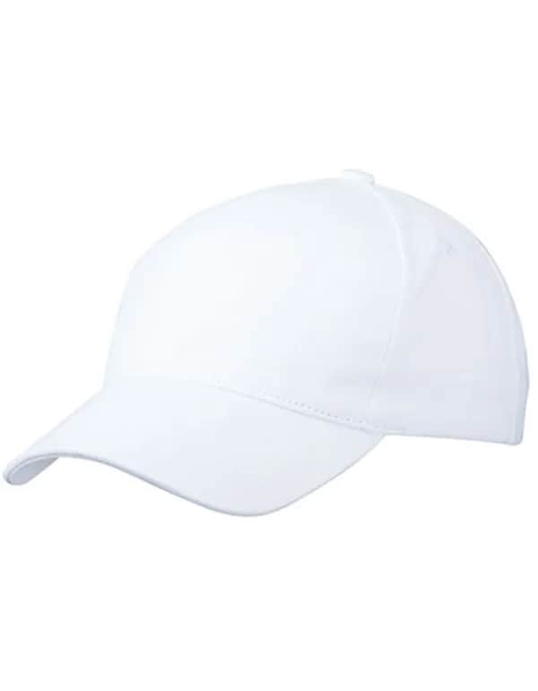 5 Panel Cap Heavy Cotton - White