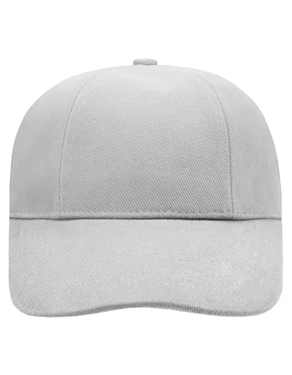 Turned 6 Panel Cap Laminated - Light Grey