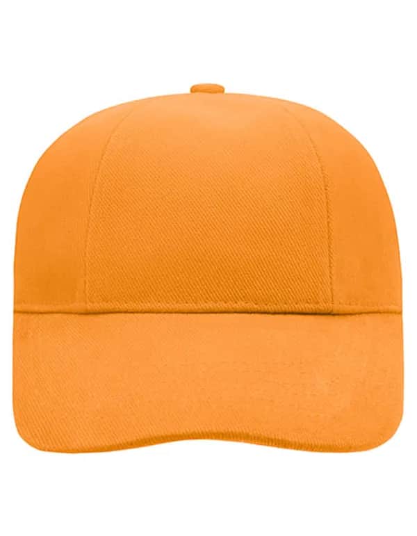 Turned 6 Panel Cap Laminated - Orange